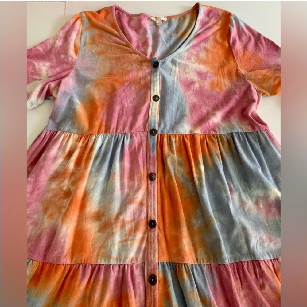 Oddy Tye Dye Dress Size XL - Picture 2 of 9